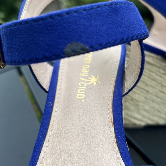 Cobalt Blue Montego Bay Club Wedge Sandals - Picture 9 of 9